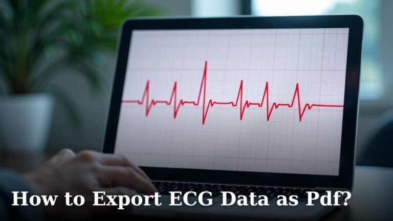 How to Export ECG Data as Pdf?